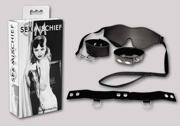 Sex & Mischief Black Bondage Kit
